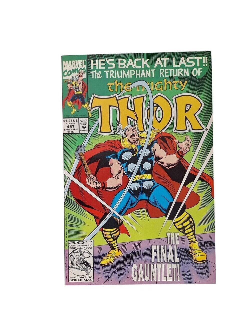 Marvel The Mighty Thor Comic Book #457 1992 Collector